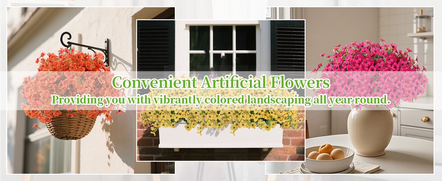 convenient artificial flowers