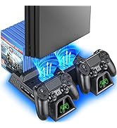 OIVO PS4 Stand for PlayStation 4 Accessory Kits, Cooling Fan Station for PS4 Slim/Pro/PlayStation...