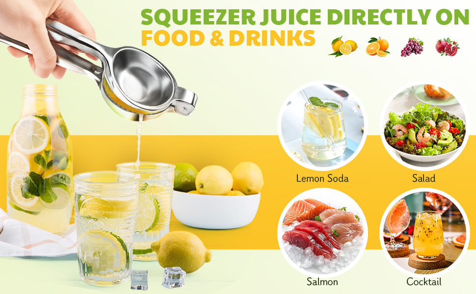 SQUEEZE JUICE DIRECTLY