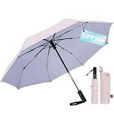 LILAC UV Sun Umbrella for Sun Protection & Rain - Compact Travel Windproof Folding, Automatic Ope...
