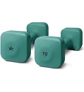 Yes4All Square Neoprene Dumbbell Set for Women/Men, Workout Hand Weight Dumbbells Set of 2, 2lb -...