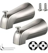 2 Pack Slip on Tub Spout with Diverter, Compatible with American Standard 8888026.002 Tub Spout, ...