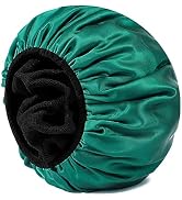 Years calm Terry Lined Shower Cap for Women Reusable, Extra Large Waterproof Shower Caps, All Lon...