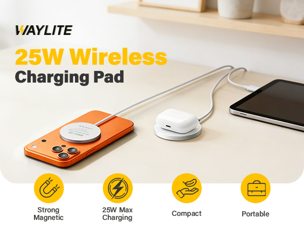 25W wireless charging pad