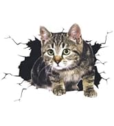 Cat Decals for Cars, Car Sticker 3D Simulation Cute Cat Scratches to Cover The Body Sticker, Bump...