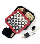 Mainstreet Classics Octagon 5-in-1 Combo Board Game Set