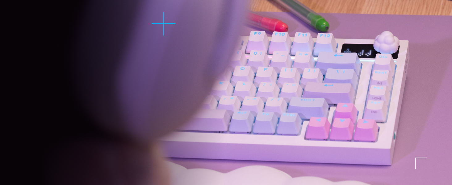 RGB keycap shine through