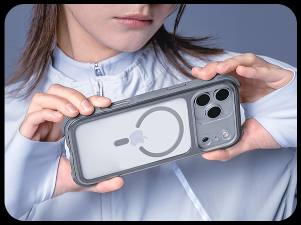 rugged protective iphone 17 pro max case with crossbody lanyard compatible with magsafe