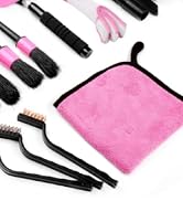 Viewsun 17pcs Car Cleaning Kit, Pink Car Interior Detailing Kit with High Power Handheld Vacuum, ...