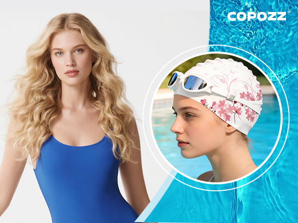 Swim cap for long hair