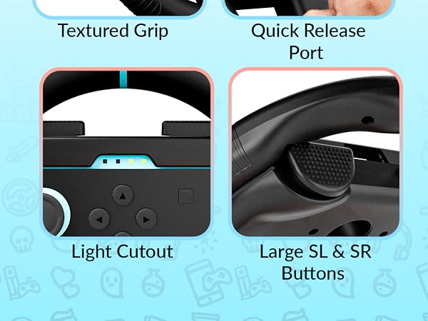 Orzly Nintendo Switch 2 Wheels
