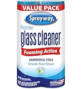 Sprayway Glass Cleaner Foaming Aerosol Spray, 19oz, Pack of 2 | Ammonia-Free, Streakless, Fast-Ac...