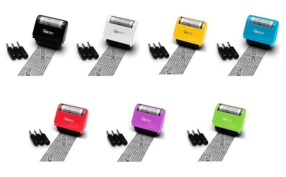 Confidential Roller Stamps