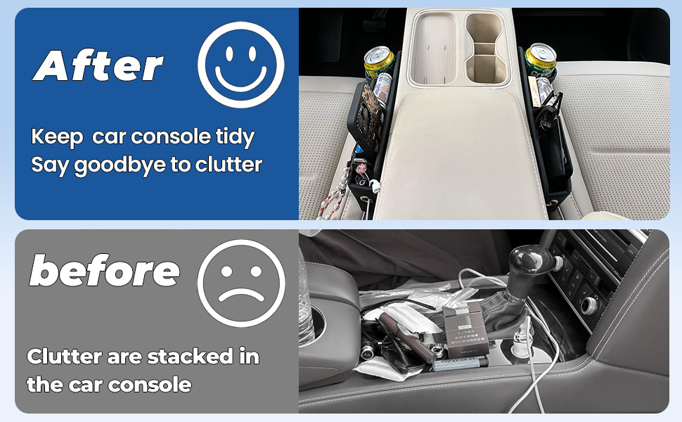 Car Leather Cup Holder Gap Bag