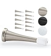 HOME MASTER HARDWARE 12 Pack Spring Door Stops, 3 Inch Wall Mounted Spring Doorstop, with Rubber ...