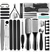 36 in 1 Pedicure Kit, Professional Pedicure Tools Foot Rasp Foot Dead Skin Remover for Home & Sal...