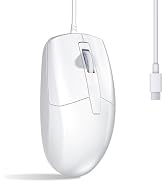 LOONASA USB C Wired Mouse, Type C Optical Mouse, Portable Silent Comfortable, for Laptop, Mac, Ma...
