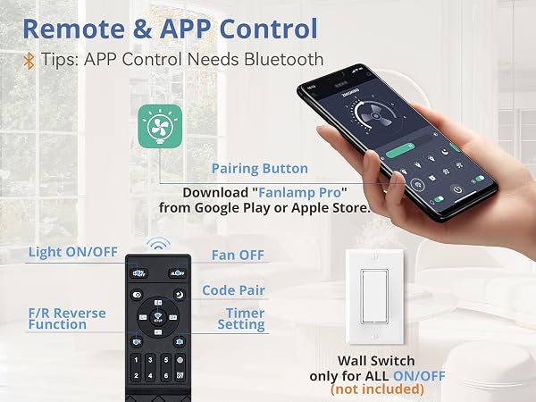 Ceiling Fan with Remote