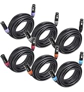 SMALL-EYE XLR Cables 25 Feet 3-Pin XLR Male to Female Microphone Cables 22 AWG (OFC) Balanced XLR...