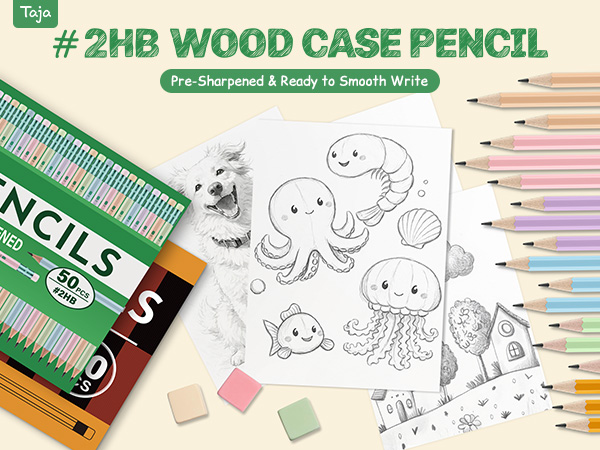 2HB WOOD CASE PENCIL