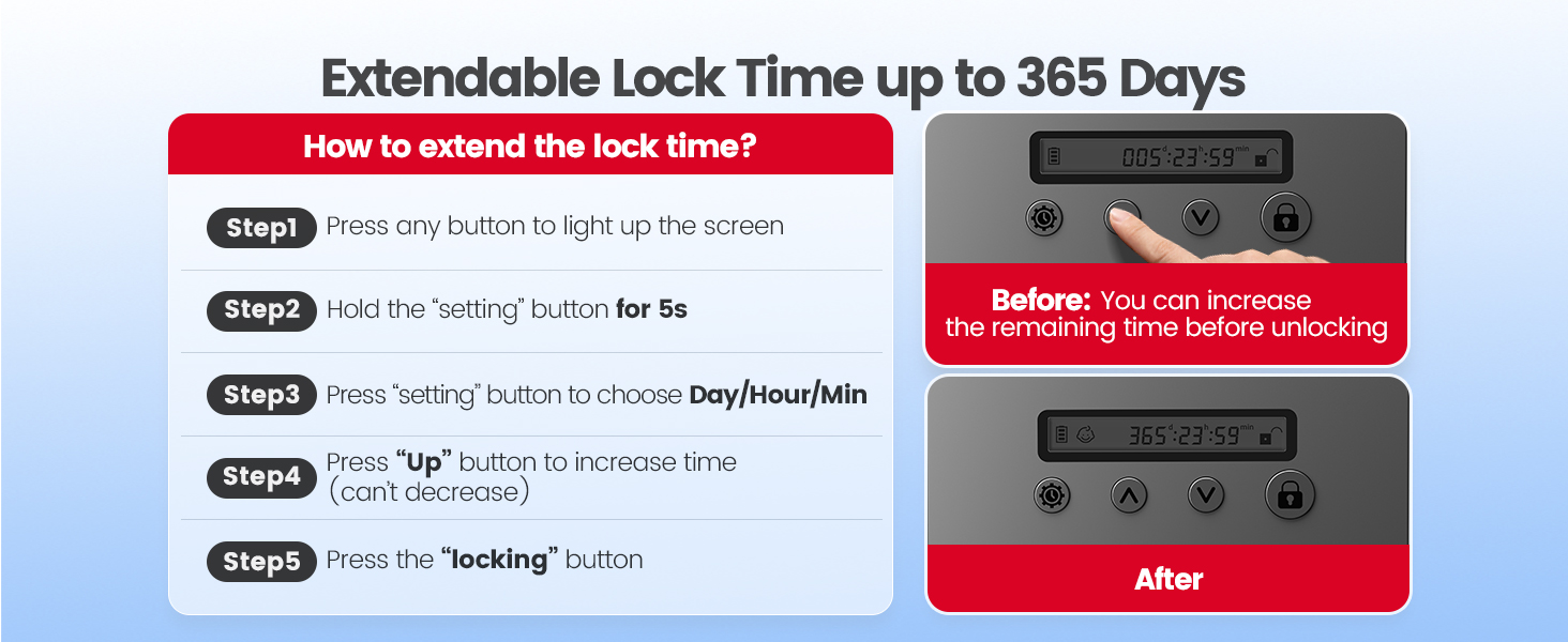 timer locking box