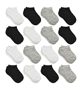 Toddler Socks, 16 Pairs Kids Socks Low Cut for Boys Girls Kids(1-14 Years Old), 16 Pairs Children...