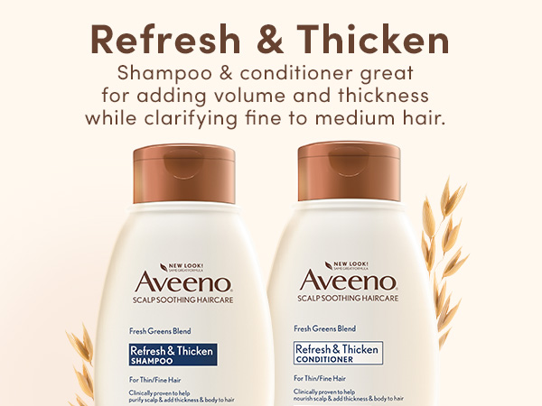 Shampoo & conditioner great for adding volume and thickness while clarifying fine to medium hair
