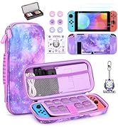 Switch Case for NS Switch, innoAura 15 in 1 Switch Accessories Bundles with Switch Carrying Case,...