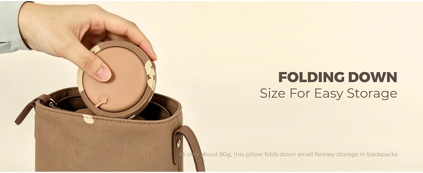 Miffy Press-to-Inflate Travel Pillow