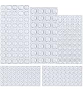 Rubber Feet, 232 Pieces Clear Adhesive Bumper Pads Self Stick Furniture Bumpers Buffer Pads, 4 Sh...