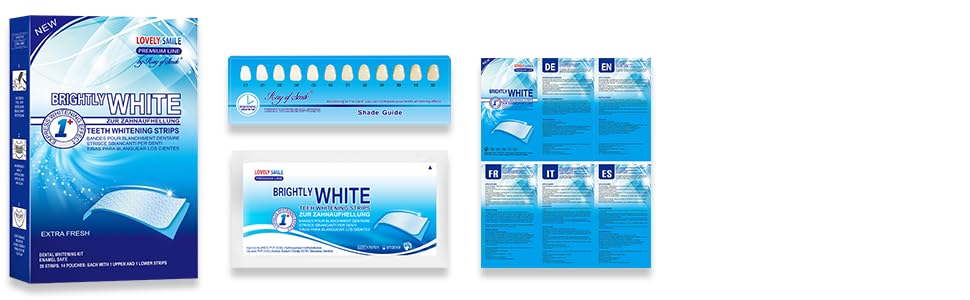Teeth whitening srtips lvoely smile white tooth ray of smile bleaching