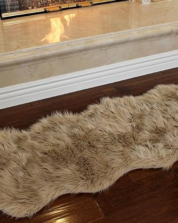 Faux fur rugs complement any home decor and create a cozy, luxurious space