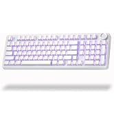 Aula F99 Pro Wireless Silent Mechanical Office Keyboard with Knob Num Pad | Triple-Mode, Gasket M...