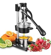 FOHERE Orange Juicer Squeezer, Cast Iron Lemon Squeezer, Commercial Citrus Juicer Hand Press for ...