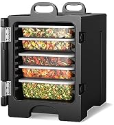 ARLIME Hot Box Food Warmer 81 QT, Front-loading Insulated Food Pan Carrier for 5 Full-size Pans, ...