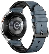 Adorve Leather Bands Compatible with Samsung Galaxy Watch 7 Band/Galaxy Watch 6 Band 40mm 44mm, W...