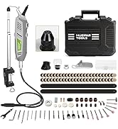 Rotary Tool Kit, 200W 1.8 AMP Huepar Tools with Flex Shaft 222pcs Accessories include MultiPro Ke...