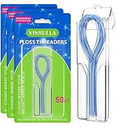VINSULLA Floss Threaders for Braces, Bridges, and Implants (50 Count (Pack of 3))