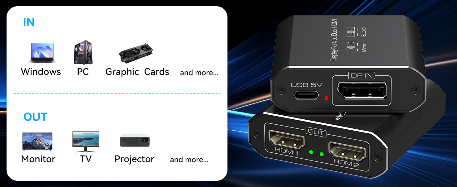 dual monitor computer adapter hdmi
