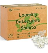 Freelivity Laundry Detergent Sheets, 200 Sheets Fresh Linen Scent - Hypoallergenic P...