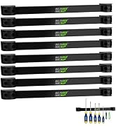 SUNHZMCKP 12" Magnetic Tool Holder Strip, 8 Pack Metal Tool Magnet Bar, Wall Mount Magnetic Organ...