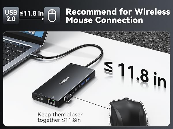 usbc video output dock dp and hdmi docking station for computer and 2 monitors