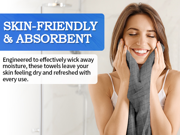 Lightweight and Highly Absorbent Quick Drying, Towels for Hotel, Spa and Bathroom