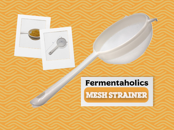 Mesh strainerwash keefer florida aqua diy hacer rinser grande homebrew liter made kambucha yoghurt