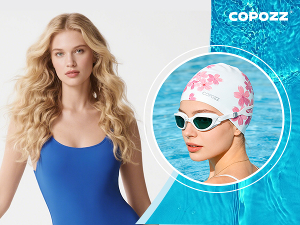 Swim cap for long hair