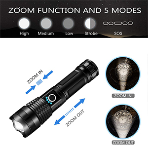 USB rechargeable flashlight