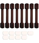 Viaky 8 Pack Brown Cabinet Locks Baby Proofing Child Safety Cabinet Locks Adjustable Straps Baby ...