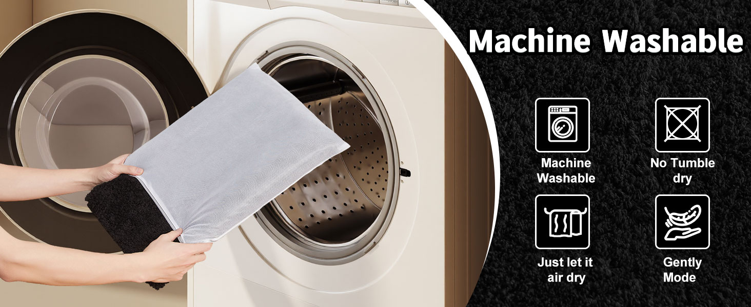 washable bath rug