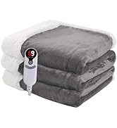 Minervada Heated Blanket Electric Blanket Full Size 72''x84'', Soft Flannel Heating Blanket with ...