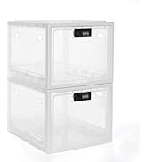 GLOQESEN 2 Pack Lock Box, Lockable Storage Box for Food/Snack/Medicines/Phone,Lock Boxes with Cod...